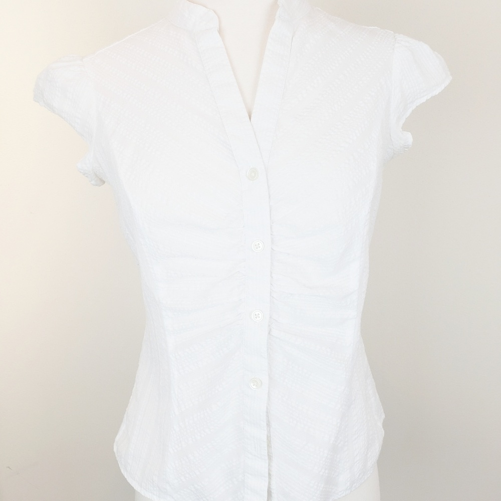 Banana Republic short sleeve white shirt Sz: XS
